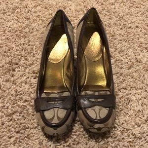 Signature “C” Coach Heels 7.5